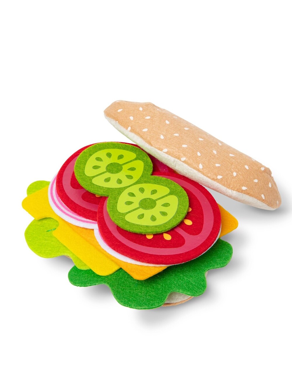 Melissa & Doug Felt Food Sandwich Play Food Set (33 pcs), Orange, 1 Count